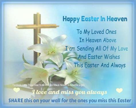 happy easter to my family in heaven